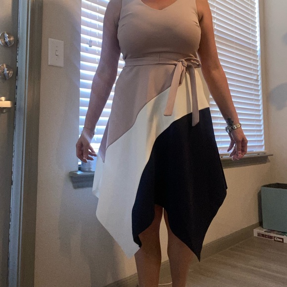 Enfocus Studio sz 6 Asymmetrical Midi dress - Picture 5 of 10